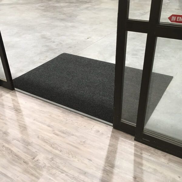 Chinook Cut, placed in front of a sliding door