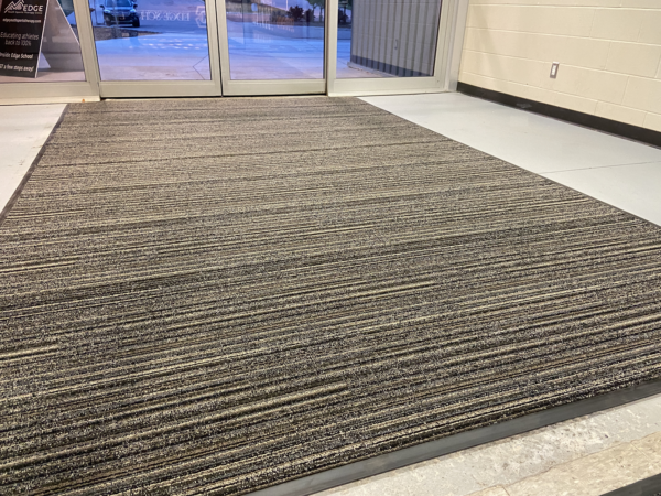 GridIron vestibule application at school entrance.